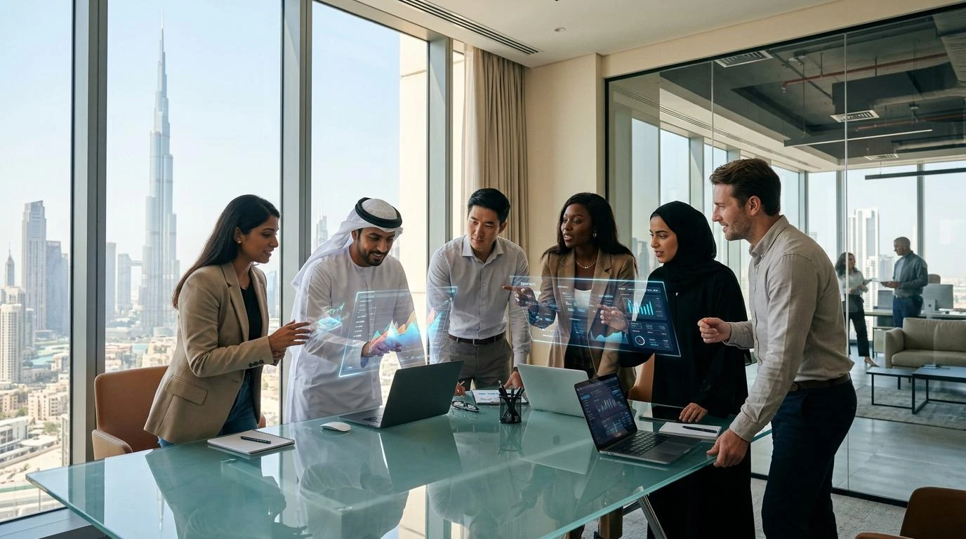 UAE technology team collaborating in Dubai
